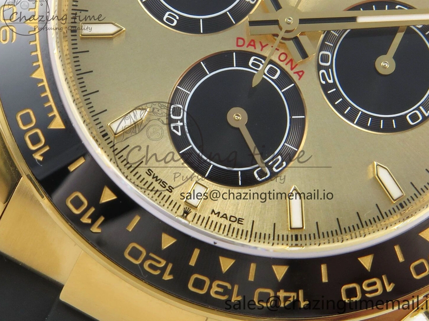 MiroTime 0524 Daytona 126518 VSF 1:1 Best Edition YG Black Dial on Oysterflex Strap VS4131 V2 (Weighted) Refined 329